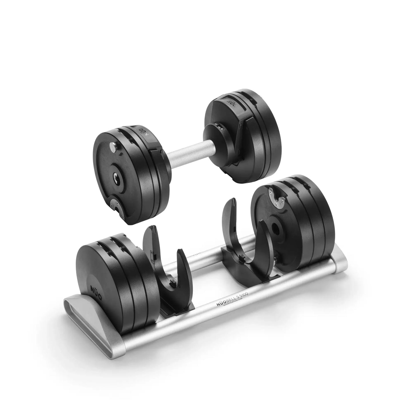 Nuobells - 5-100lb Adjustable Dumbbell Pair - Classic