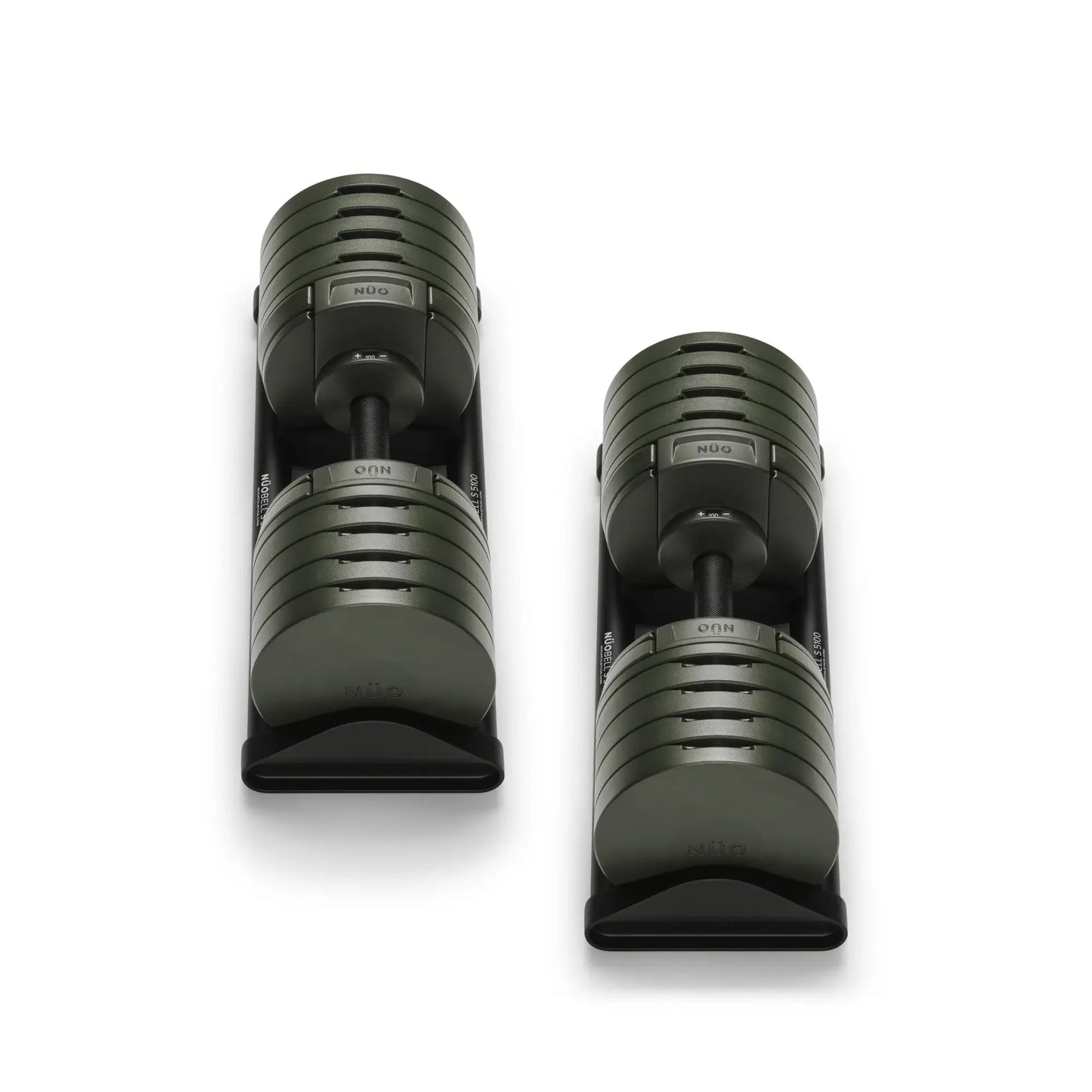 Nuobells - 5-100lb Adjustable Dumbbell Pair - Tactical