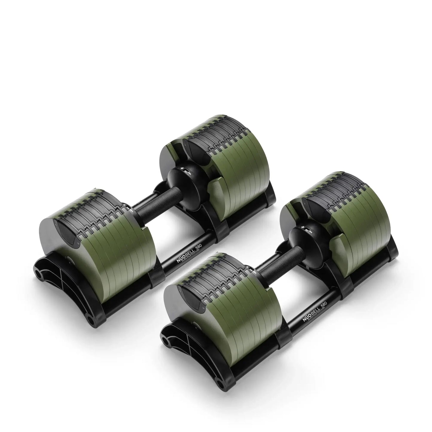 NUOBELL 580 Vert - Paire d'haltères ajustables