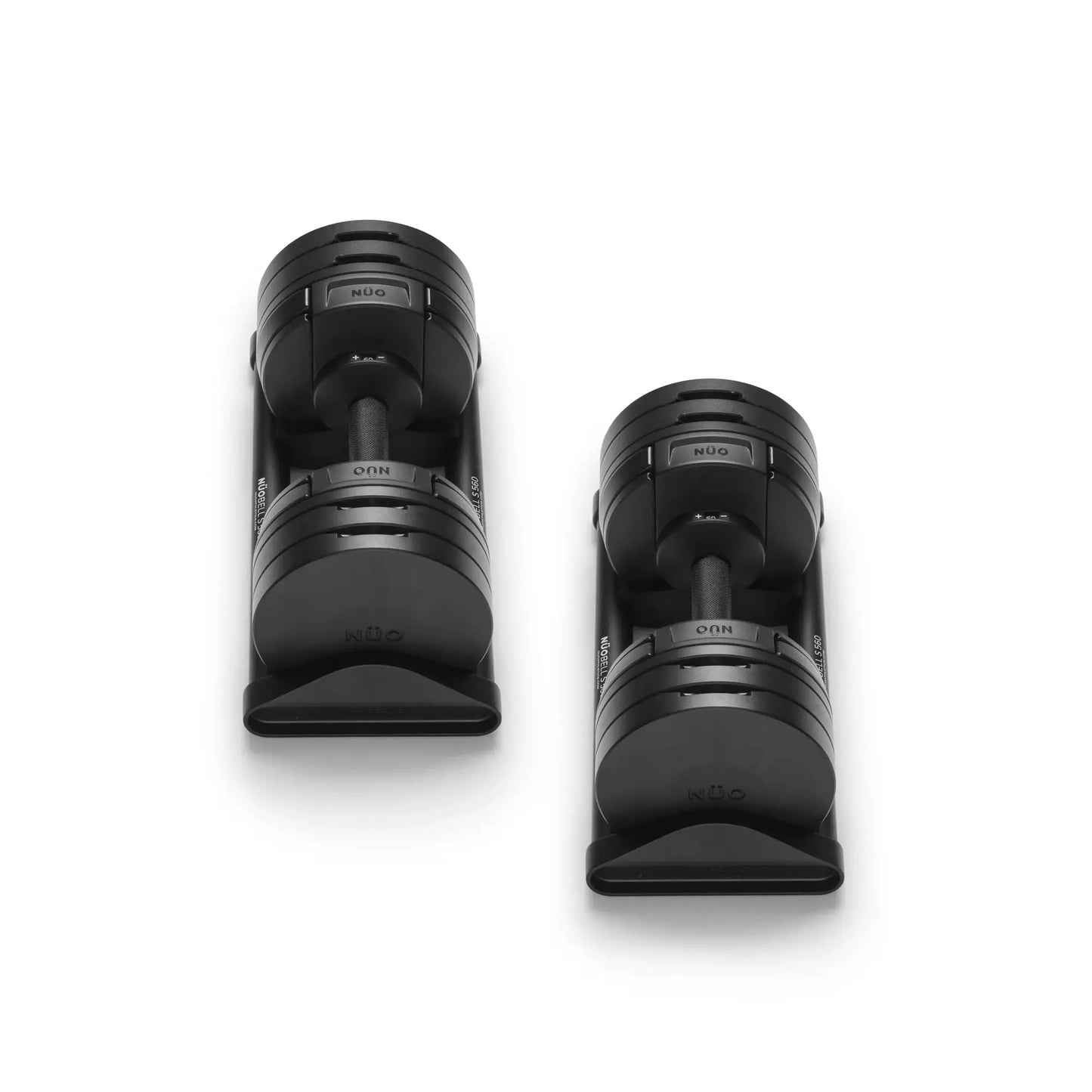 Nuobells - 5-60lb Adjustable Dumbbell Pair - Matte Black
