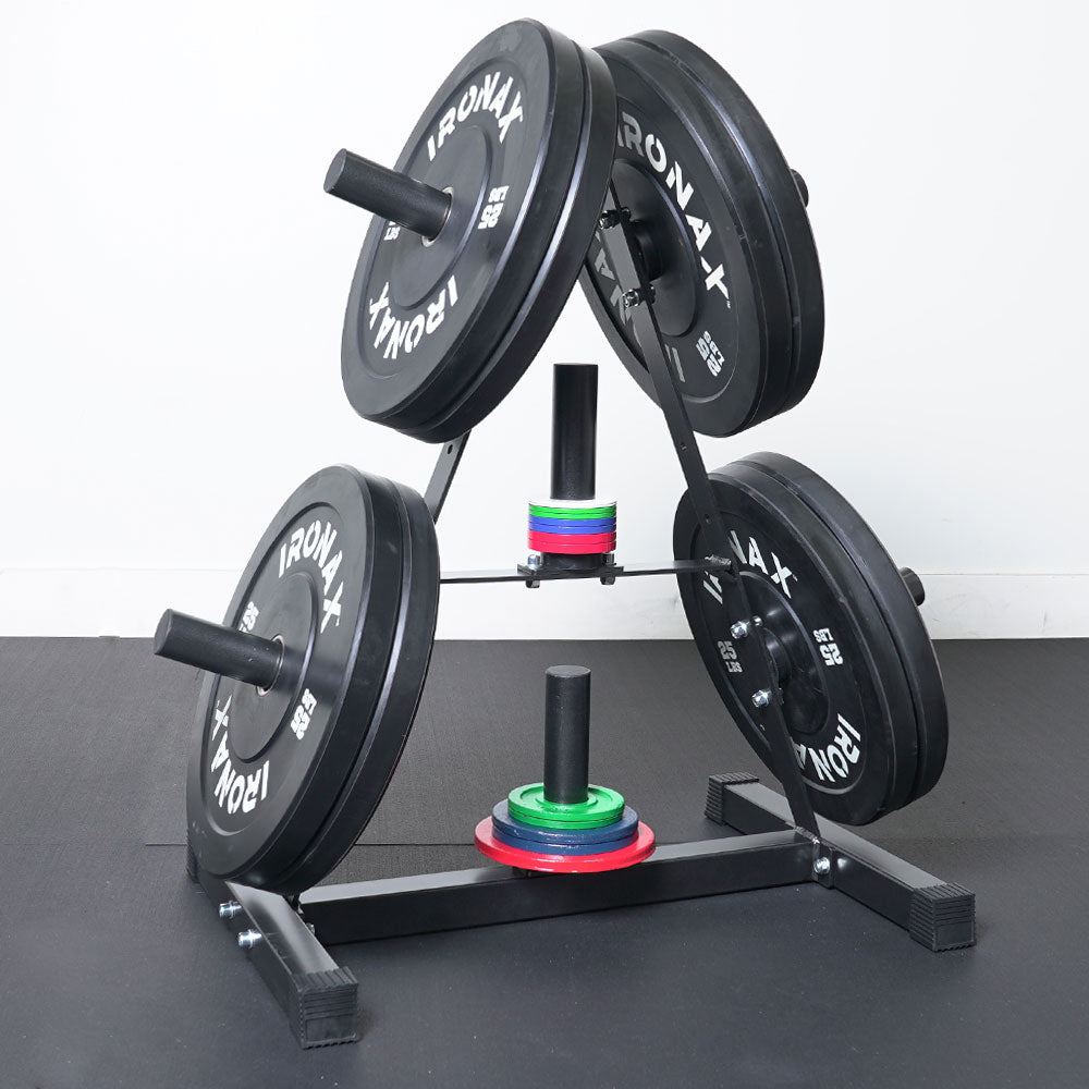 Arbre à disques olympiques / pare-chocs Ironax