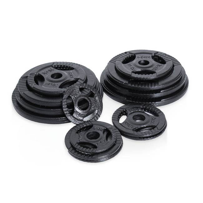 SET de plaques olympiques en acier XM 255 lb