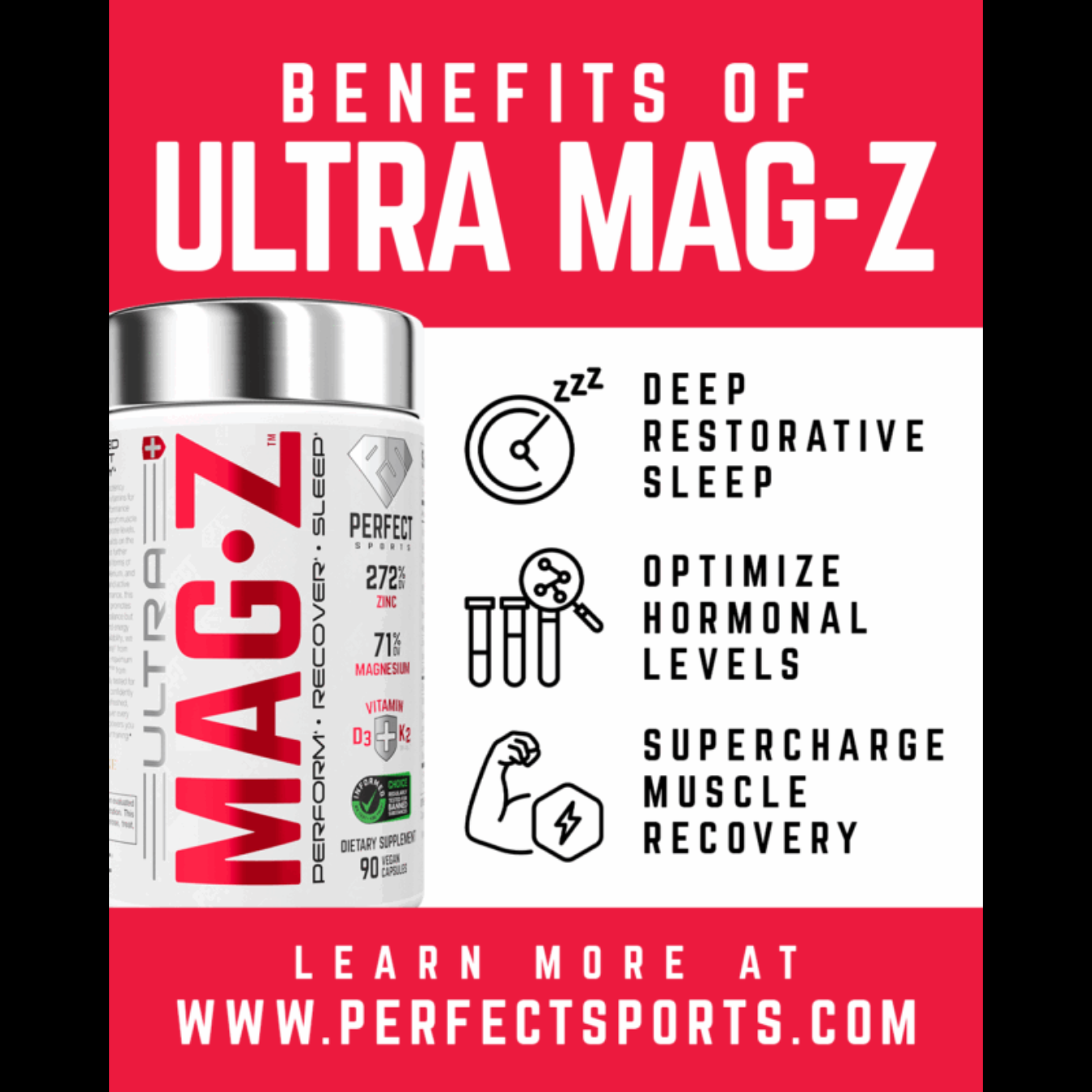 Ultra Mag-Z - 90 gélules végétaliennes