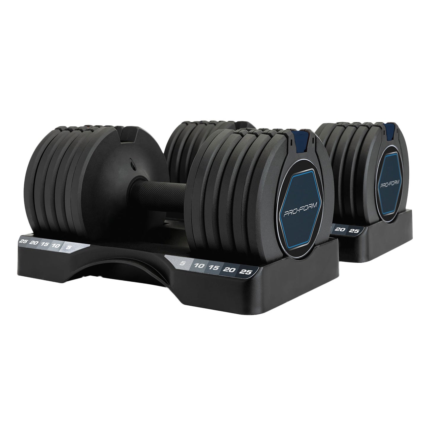 ProForm - 25 lb. Select-A-Weight Dumbbell Set
