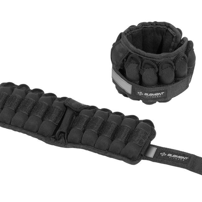 Adjustable Ankle Weights - 10lb Pair - Element Fitness Fitness Accessories Canada.