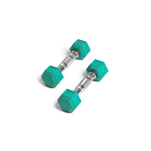 Element Fitness 3lbs Coloured Rubber Hex Aerobic Dumbbells Strength & Conditioning Canada.