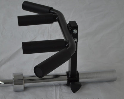 Multi grip T row back blaster lat rowing landmine handle fits 2" Oly bar & 1" Strength & Conditioning Canada.