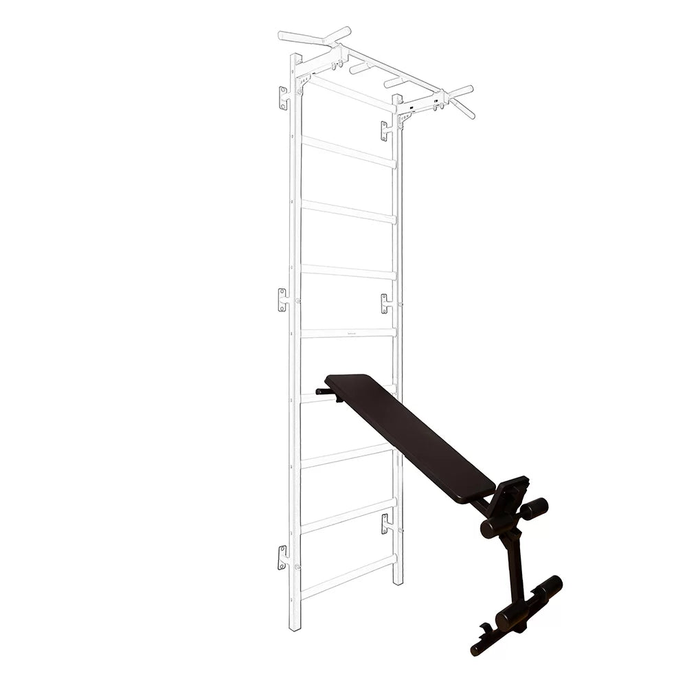 BenchK S7 Noir - 733B avec Barre de traction en acier PB3B + Barre à dips et Banc de musculation