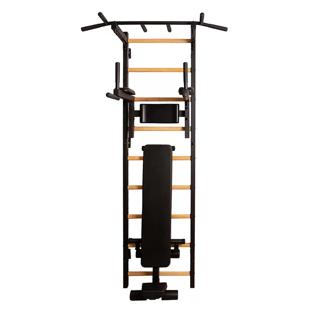 BenchK S7 Noir - 723B avec barre de traction en acier PB2B + barre de dips et banc de musculation