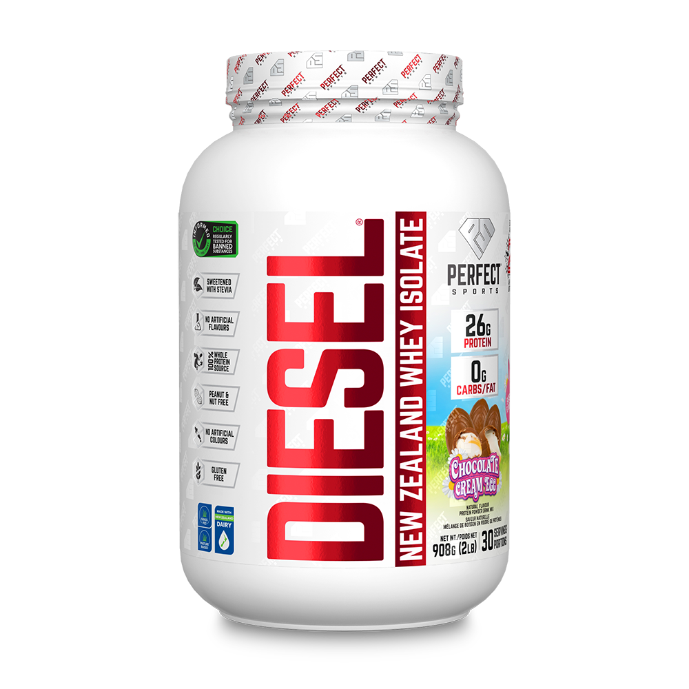 ISOLAT DE PROTÉINES DE LACTOSÉRUM DIESEL® – SAVEUR ŒUF CRÈME AU CHOCOLAT