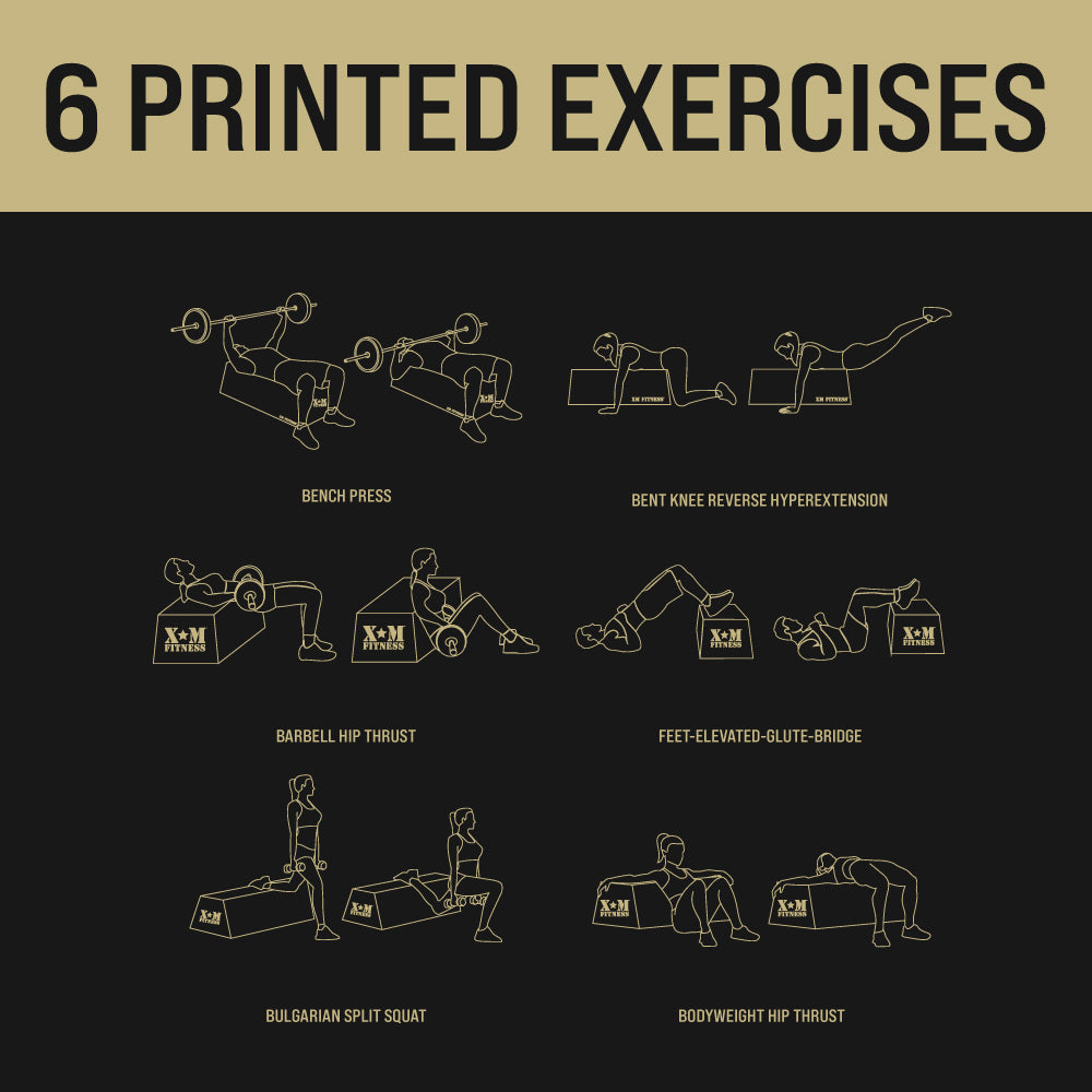 XM TRAPAZOID GLUTE BENCH LARGE