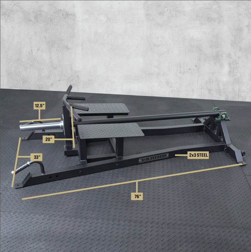 XM FITNESS BARRE EN T POUR TIRAGE RAMEUR