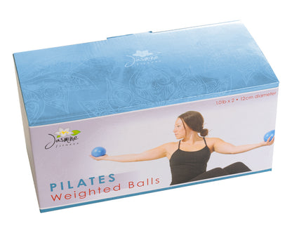 Jasmine Fitness 1lbs Pilates Weighted Balls - pair