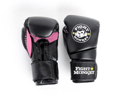 Fight Monkey 12oz Training Gloves - Pink Fitness Accessories Canada.