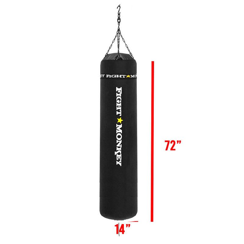 FM VIDE SAC DE MUAY THAI EN PVC DE QUALITÉ SUPÉRIEURE 125 LB