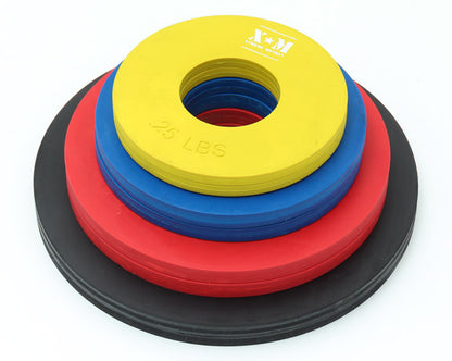 XM Competition Rubber Fractional Weight Plates -.25, .5, .75, & 1 Lb Pairs - 5 Lb Set Strength & Conditioning Canada.