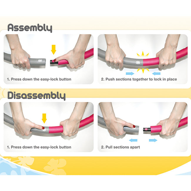 Jasmine Fitness Weighted 2kg Hula Hoop Fitness Accessories Canada.