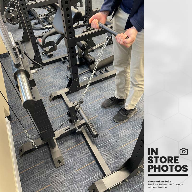 XM Fitness Infinity Rack Lat Pull Down et pile de poids