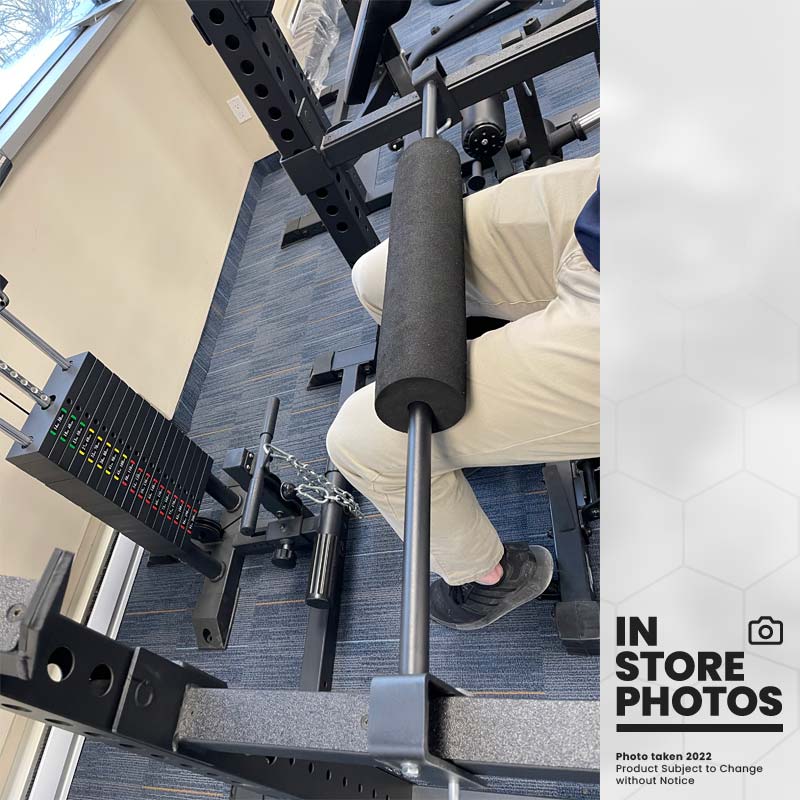 XM Fitness Infinity Rack Lat Pull Down et pile de poids