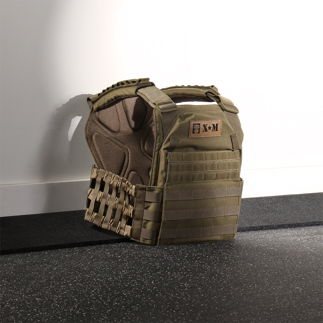XM FITNESS Tactical Weighted Vest - 14lbs Strength & Conditioning Canada.