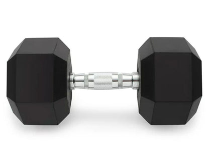 Weider Rubber Hex Dumbbell, 90 lbs - Sold Individually