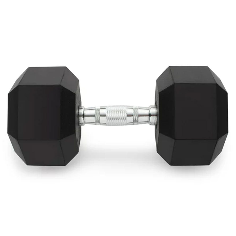 Weider Rubber Hex Dumbbell, 90 lbs - Sold Individually