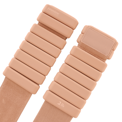 Jasmine Fitness - Weighted Bangles - Clay 2lbs (PAIR)
