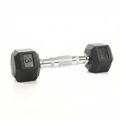 Mega Fitness - Rubber Hex Dumbbell 3lbs