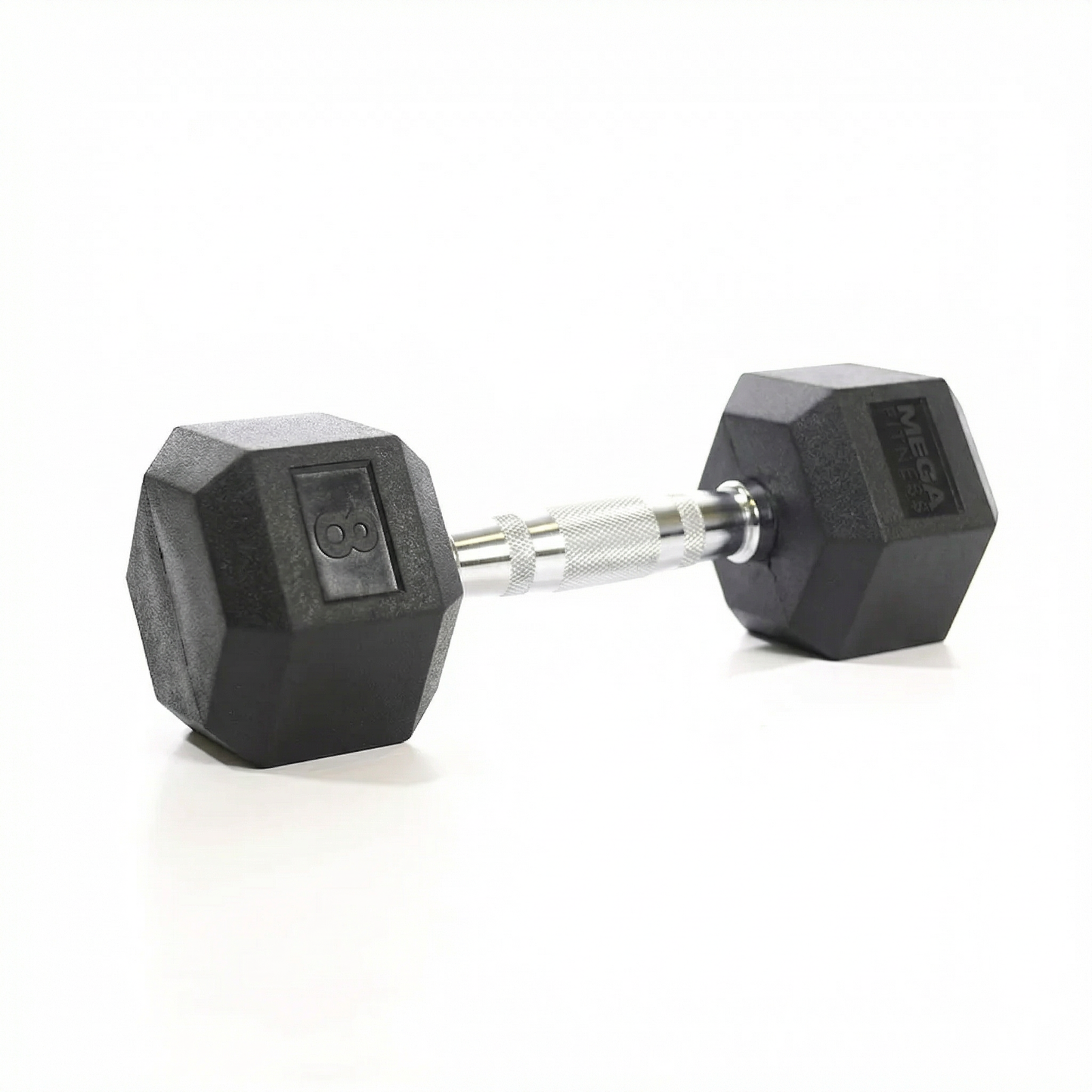 Mega Fitness - Rubber Hex Dumbbell 8lbs