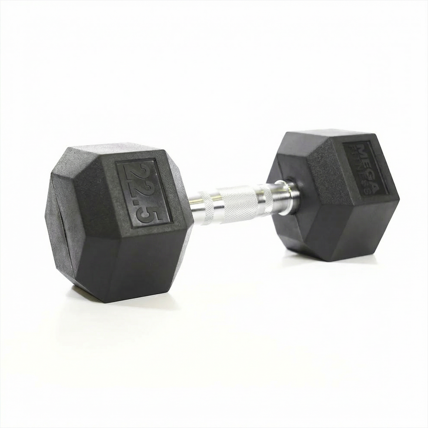 Mega Fitness - Rubber Hex Dumbbell 22.5lbs