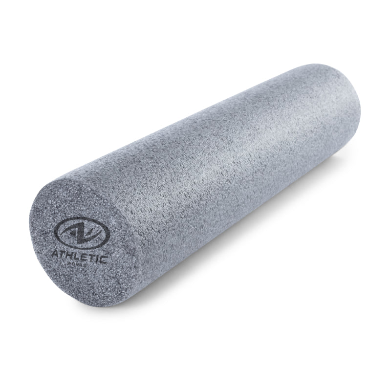 Athletic Works - 24” High-Density Massage Foam Roller with Exercise Chart