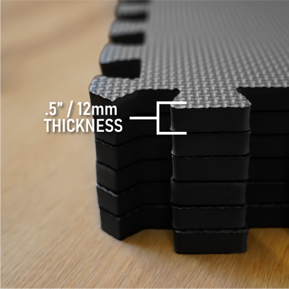 Element Foam Flooring 24" x 24" x 1/2" - Black (6 Pack)