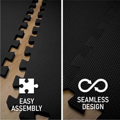 Element Foam Flooring 24" x 24" x 1/2" - Black (6 Pack)