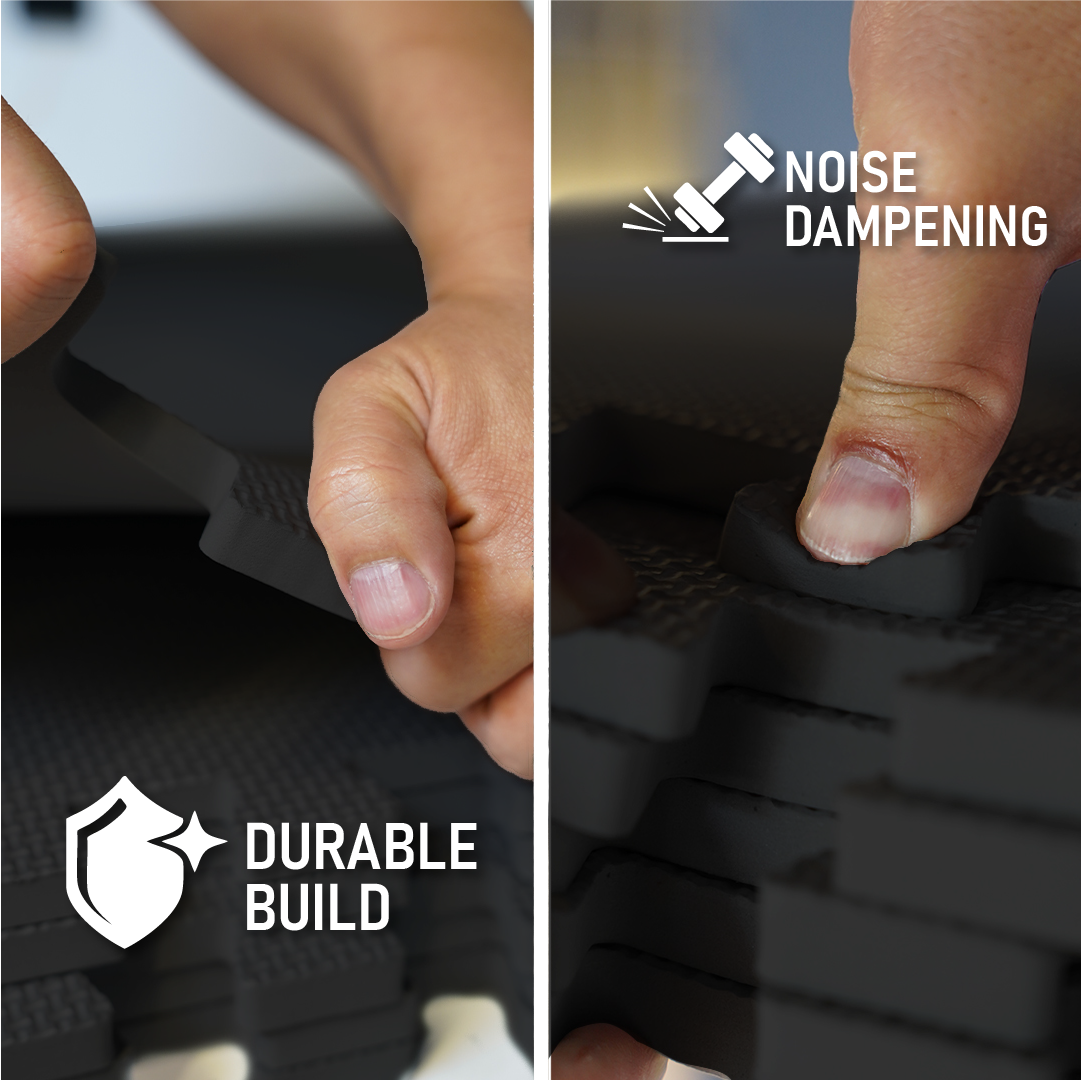 Element Foam Flooring 24" x 24" x 1/2" - Black (6 Pack)