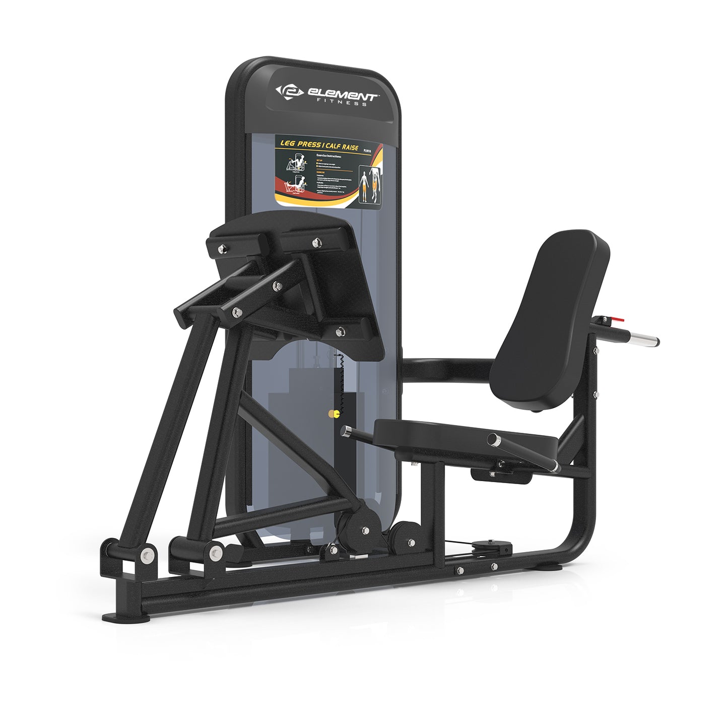 Element - CARBON BLACK 9010 Leg Press / Calf Raise 250lbs with Dark Shroud