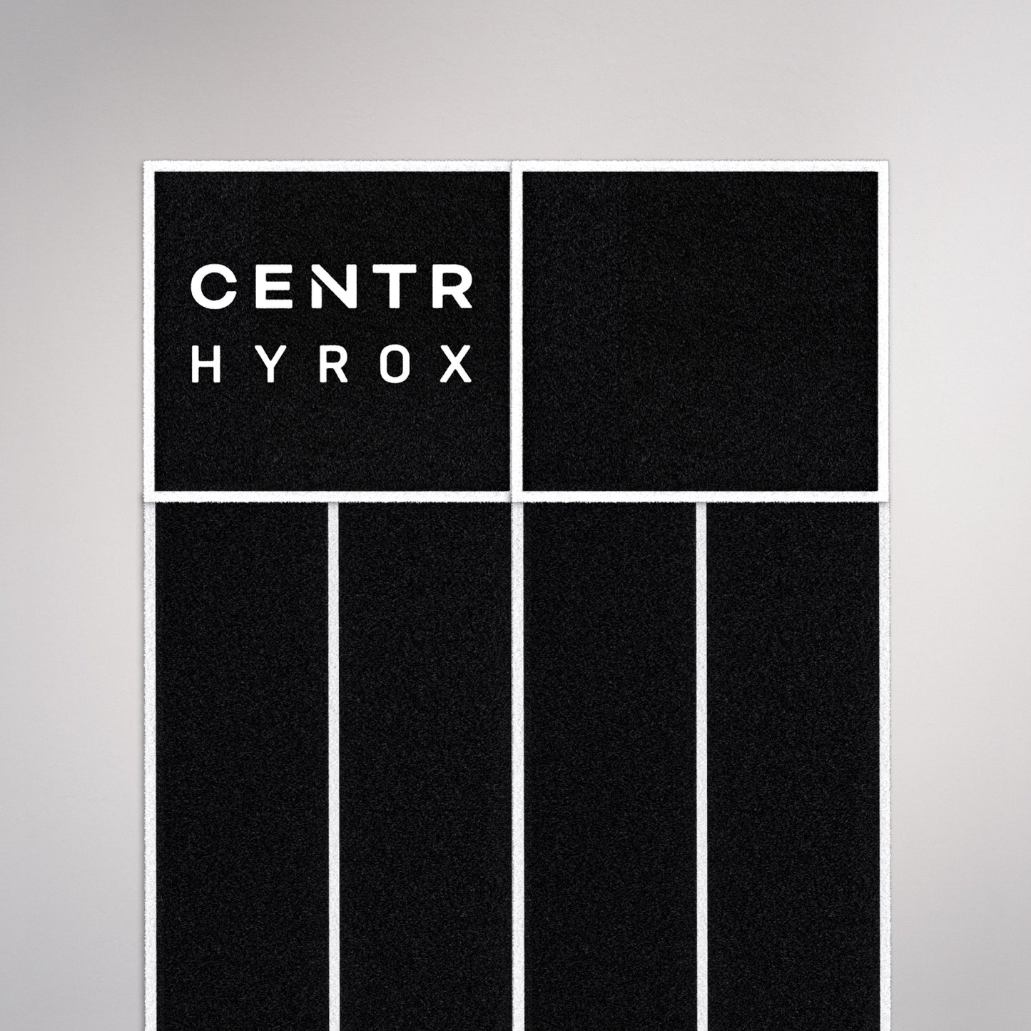 Centr x Hyrox Competition Perform Turf - 2 couloirs centraux + 2 zones d'extrémité avec logo