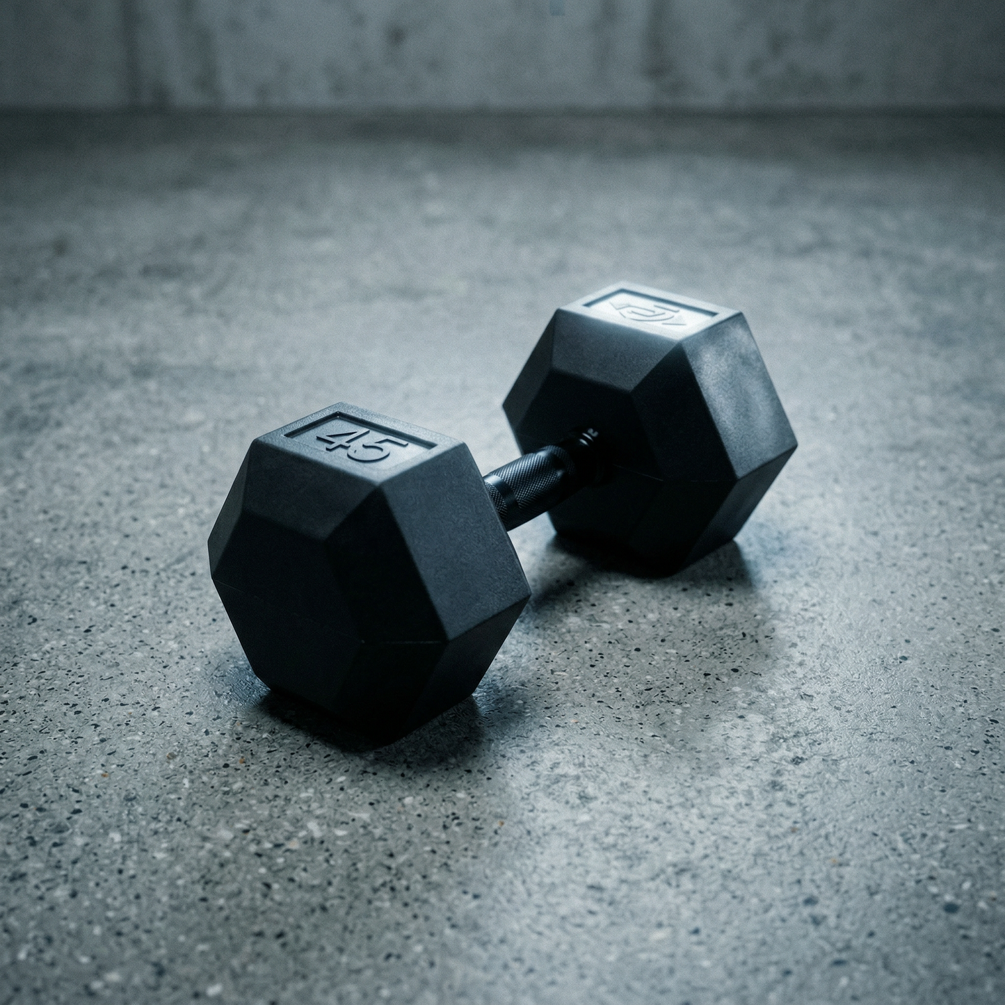XM 10 PAIR VERTICAL RACK avec ENSEMBLE D'HALTÈRES HEXAGONALES EN CAOUTCHOUC VIERGE Element Fitness 5-50LB