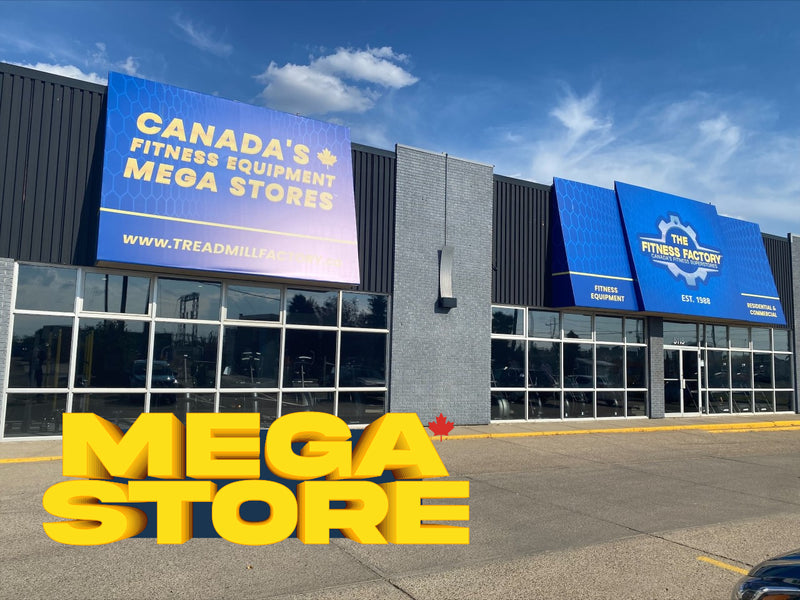 Treadmill Factory Edmonton retail location showcasing extensive fitness equipment selection for Alberta customers.