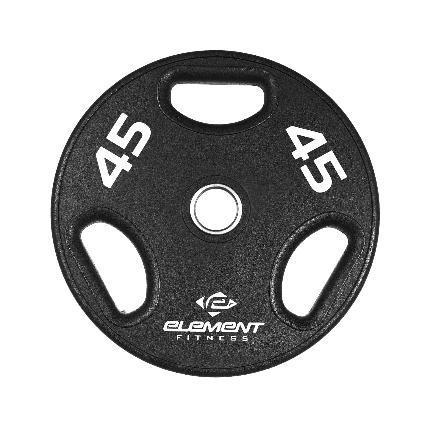 Element Fitness - 300lb Virgin Rubber Olympic Pro Plate Set with Bar Kit