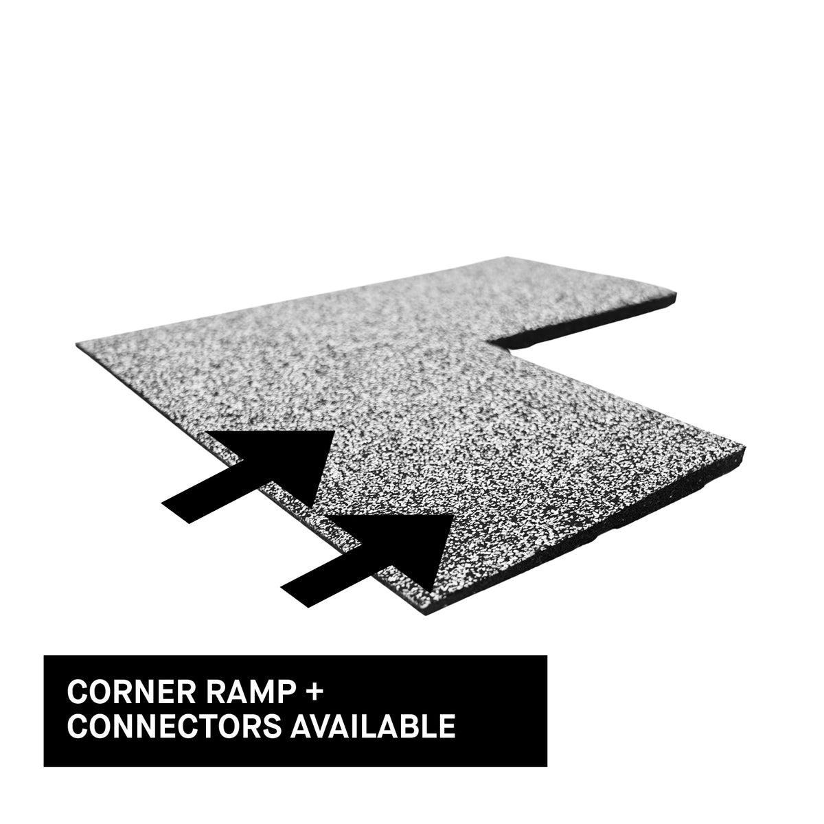 Gorilla Tile - 20mm Corner Ramp Arctic Grey with 1.5 Connectors