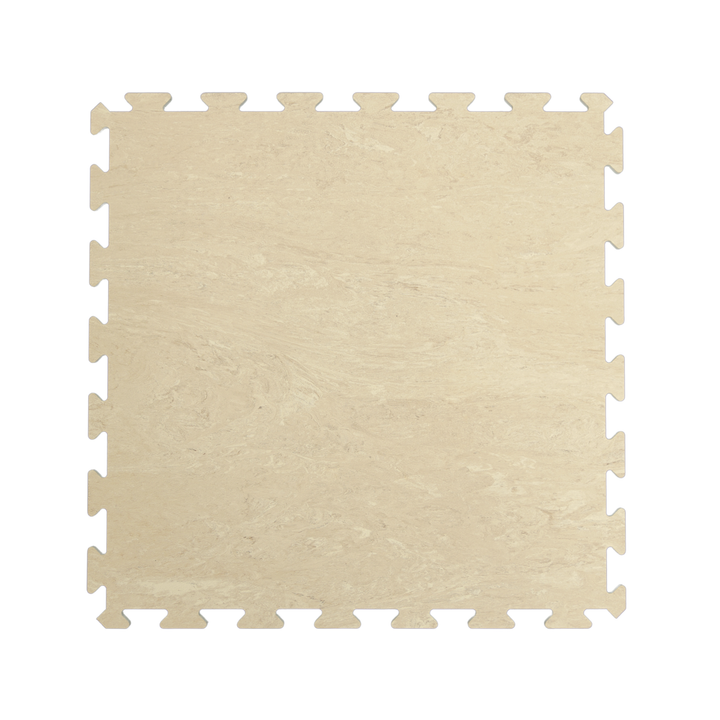 Premium Limestone Rubber Tile 8mm 19.7" × 19.7"