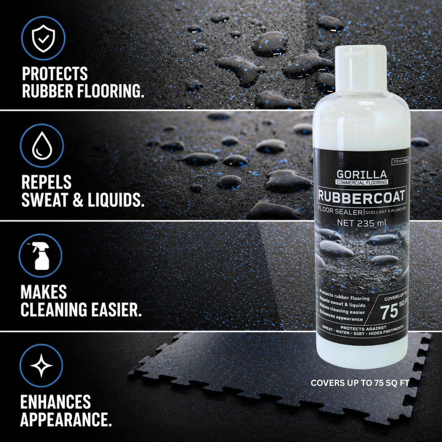 Gorilla Rubbercoat Rubber Floor Sealer - 235ml