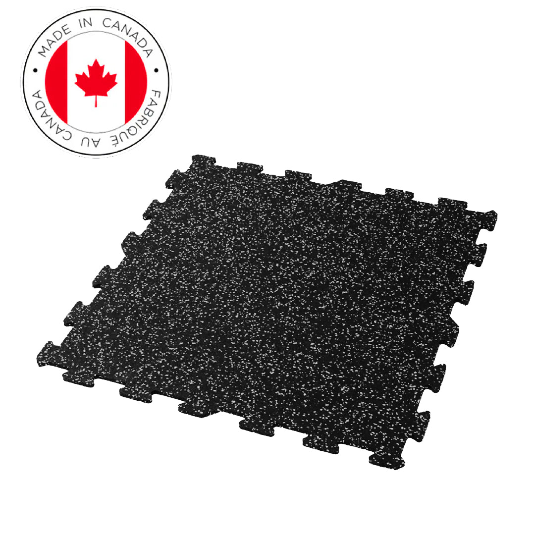 Gorilla 2x2 8mm Interlocking Rubber Tile - Onyx Premium - Single