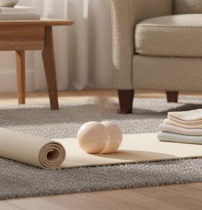 Jasmine Fitness - Pilates Weighted Balls - Desert 1lbs (PAIR)