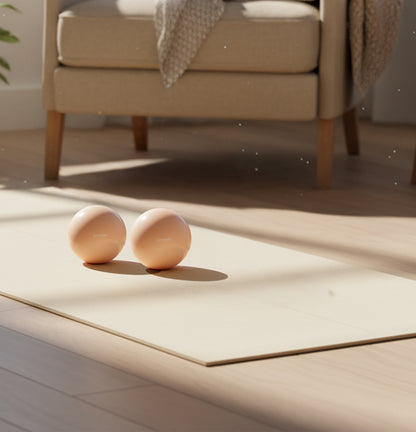 Jasmine Fitness - Pilates Weighted Balls - Clay 2lbs (PAIR)