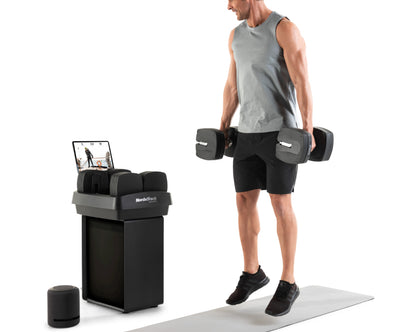 NORDICTRACK - iSELECT VOICE-CONTROLLED DUMBBELLS + STAND + MASSAGE GUN + MAT