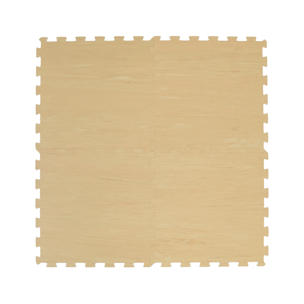 Premium Natural Woodgrain Rubber Tile 8mm 19.7" × 19.7"