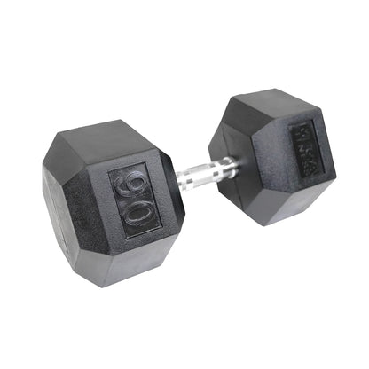 Mega Fitness - Rubber Hex Dumbbell 90lbs