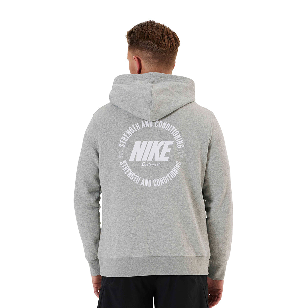 Hoodie Nike S&C unisexe - Gris/Blanc