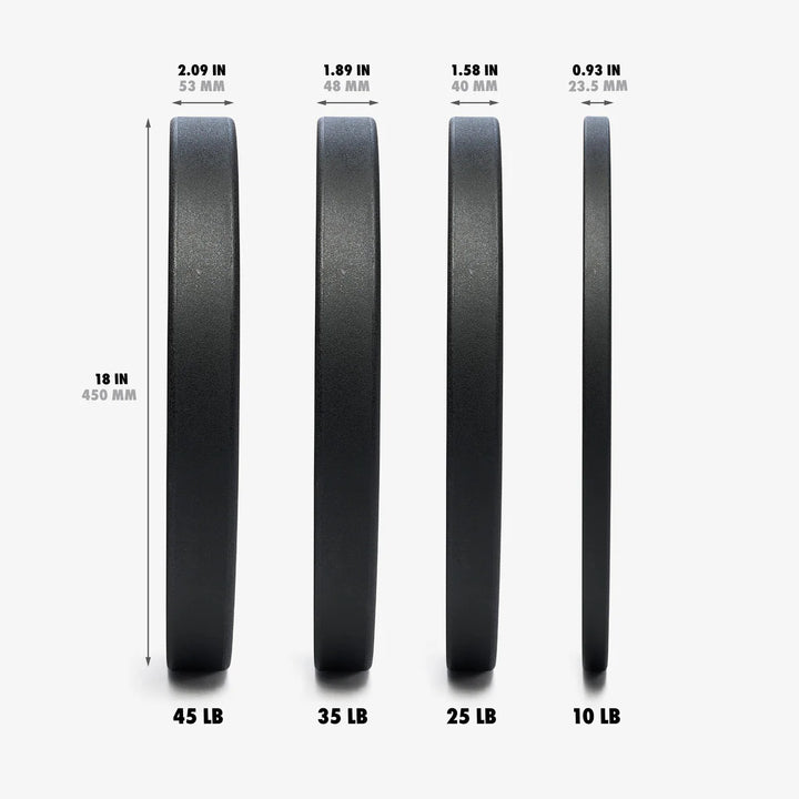 Nike Strength Pro Urethane Bumper Plates - 230LBS Set - Black